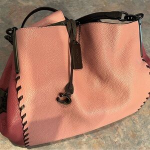 Coach Dalton 31 in Wine with whipstitch